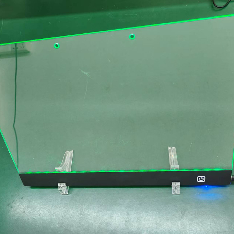 Cross-Border Transparent Acrylic Billboard Erasable Drawing Board 6-Color Neon Board Led Luminous Message Board Memo