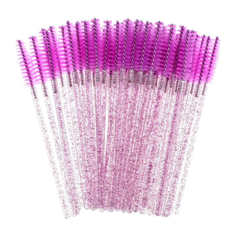 Factory wholesale solid rod Crystal eyelash brush beauty nose disposable solid rod Crystal eyelash brush