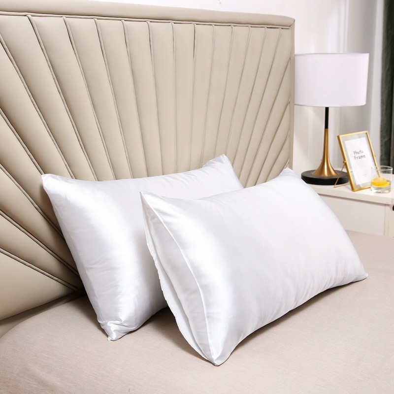 Factory batch cross-border Amazon pillowcase satin ice silk satin pillowcase silk satin AliExpress pillowcase