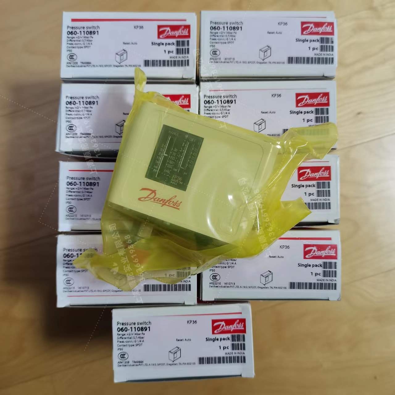 Danfoss Pressure Switch KP36 060- 110891 for Air Compressor and Water Supply Machine Set Pressure Monitoring