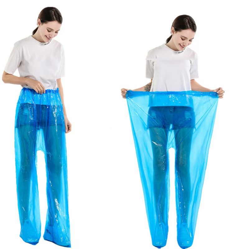 Disposable Thickened Foot Bag Rain Pants Waterproof Outdoor Plastic Rain Pants Raincoat Drift Playground Raincoat Rain Pants