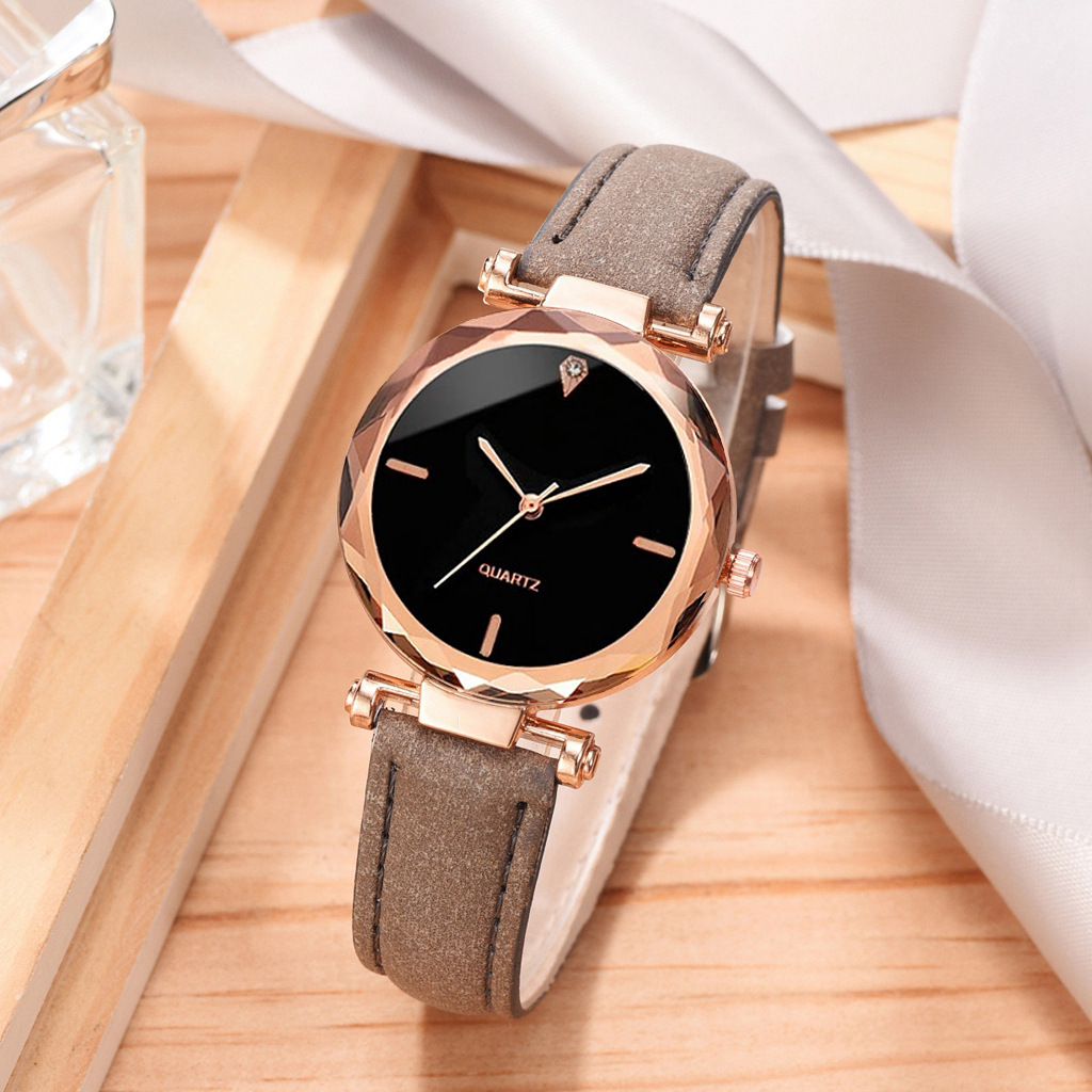 Korean style new fashion foreign trade trend women's casual watch simple belt watch quartz watch bracelet suit women