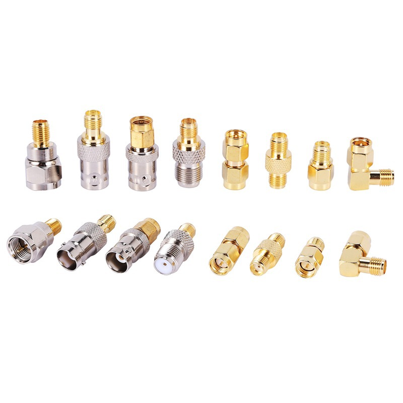 All Copper Bnc Male Q9 F Sma Female Intercom Gprs Video Rf Coaxial Connector