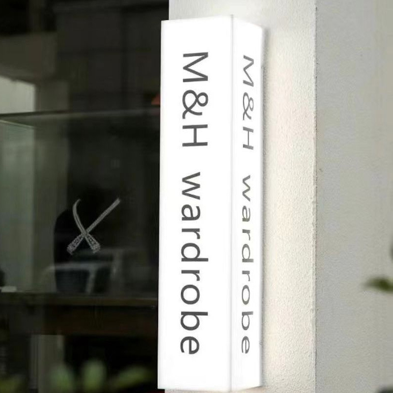 Internet Celebrity Outdoor Door Acrylic Light Box Billboard Coffee Shop Sign Milk Tea Led Light Full Body Luminous Light Box