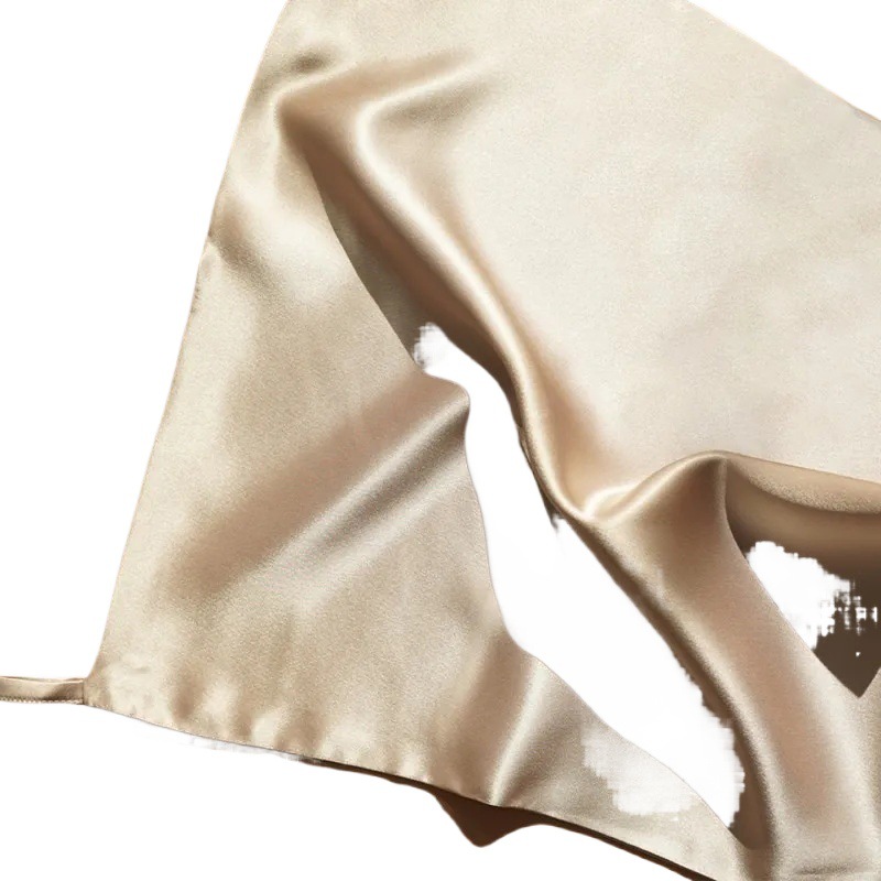 Silk Towel Mulberry Silk Fabric Double-layer Silk Facial Towel for Sensitive Skin Hair Care