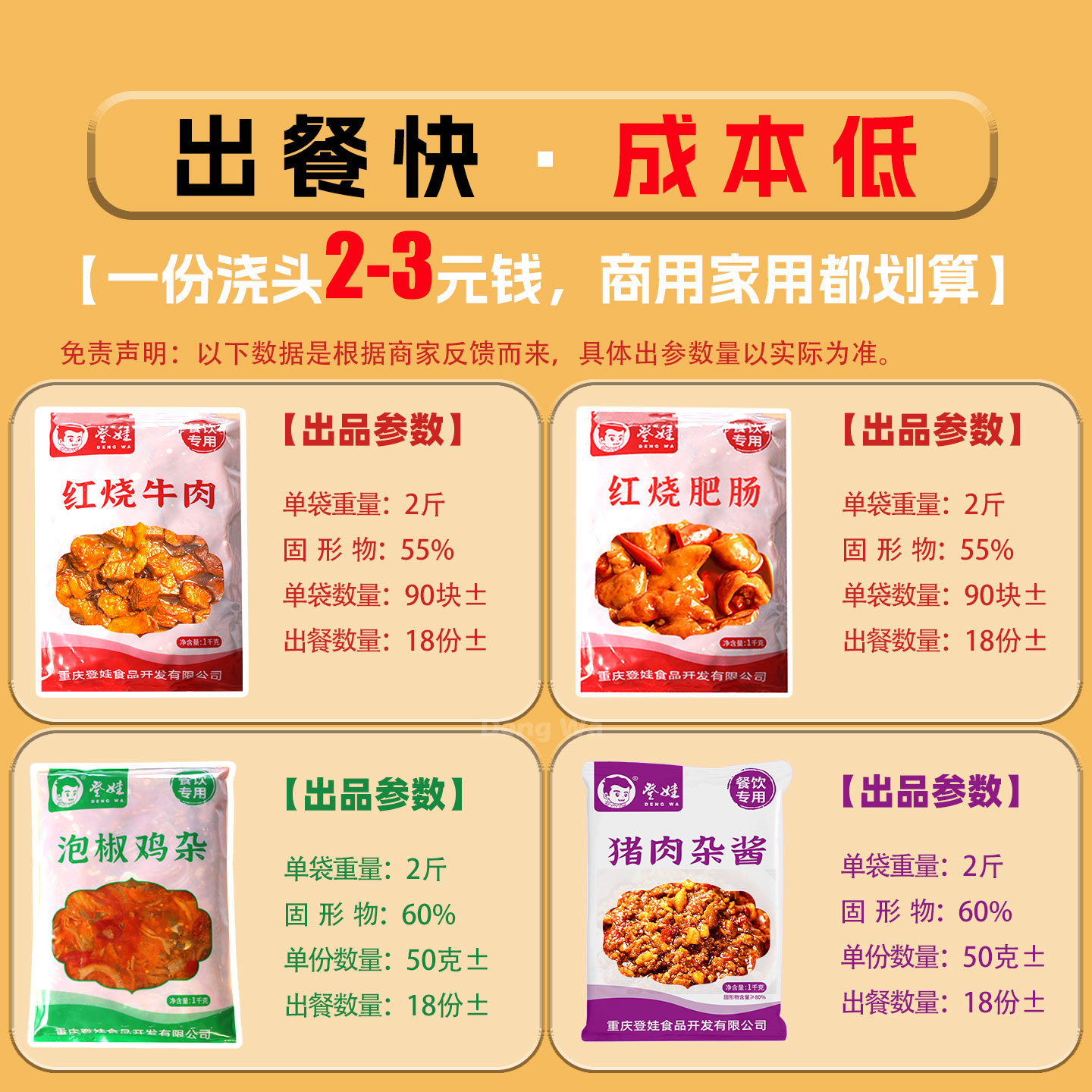 Fried Pork Belly Noodle Soup with Chili Sauce for Takeout, Commercial Use, Chongqing Style Noodles with Braised Beef