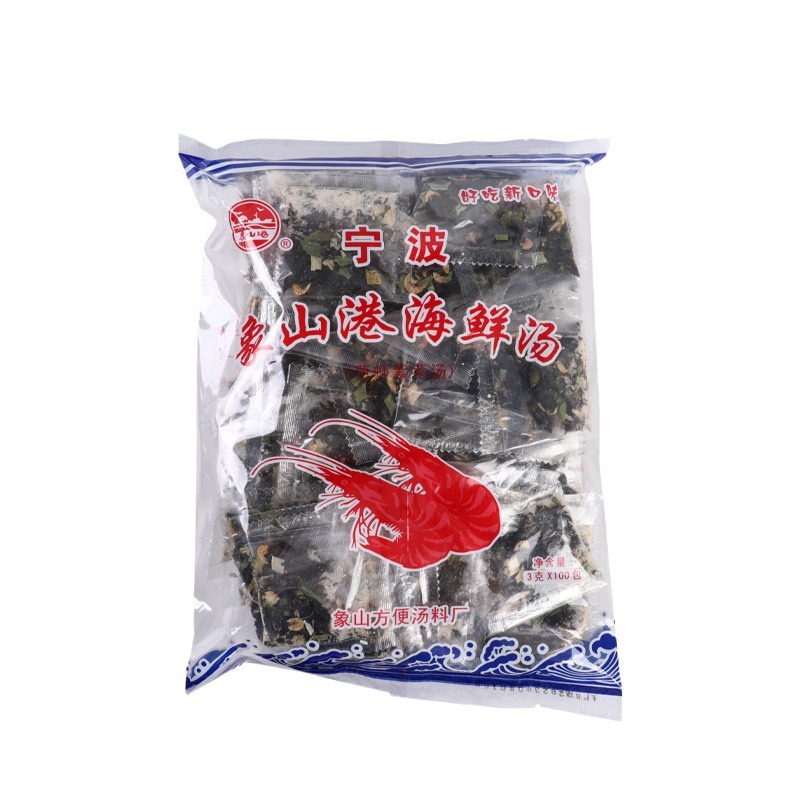 Manufacturer Supplies Xiangshan Specialty Ready-To-Eat Xiangshan Hong Kong Seafood Soup Contains 100 Sachets
