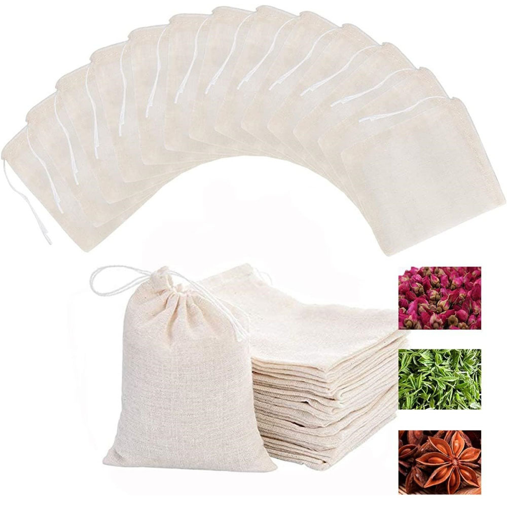 Cross-border cotton yarn bag tea bag filter bag decocting bag seasoning slag bag cotton bag marinated soup bag