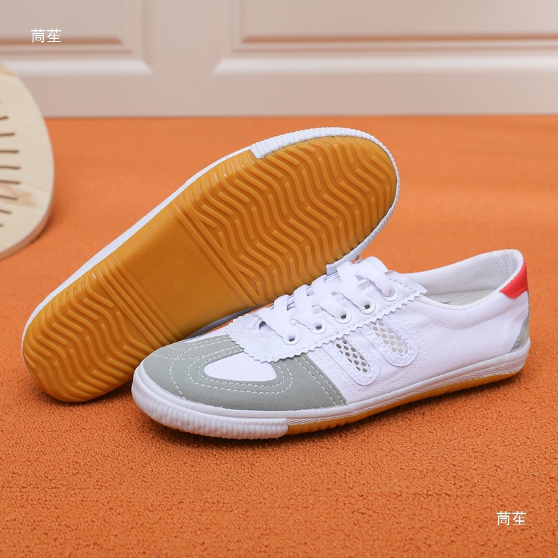 Volleyball Shoes for Men and Women, Morning Running Sports Shoes, Wear-Resistant Tendon-Soled Canvas Shoes, Non-Slip, Breathable, Soft-Soled Track and Field Shoes