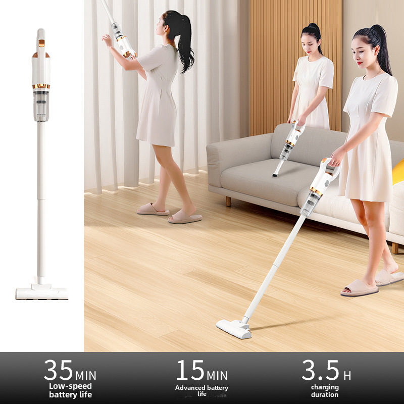 High-power household vacuum cleaner car wireless charging handheld mite suction dust suction large suction mite remover mop machine