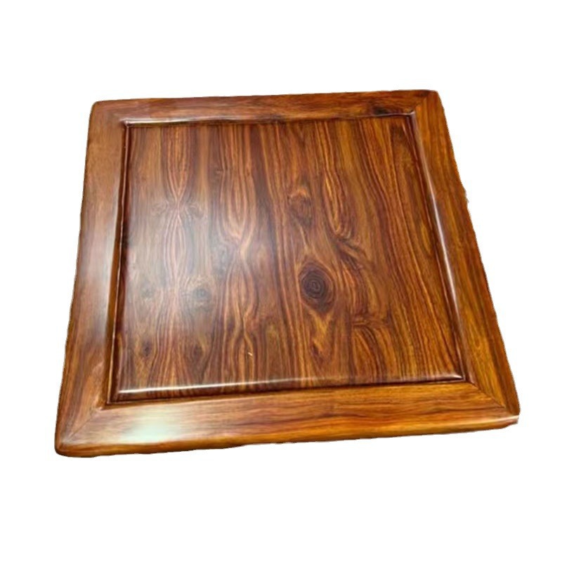 Mahogany Furniture Hainan Huanghuali Square Stool Shoe Changing Stool Chinese Solid Wood Low Stool Square Stool Small Stool Rich Stool