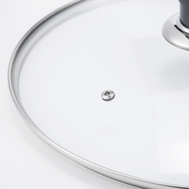 G Type 4MM Tempered Glass Lid Transparent Thickened Household Steamer Soup Pot Electric Pot Casserole Lid Step Pot