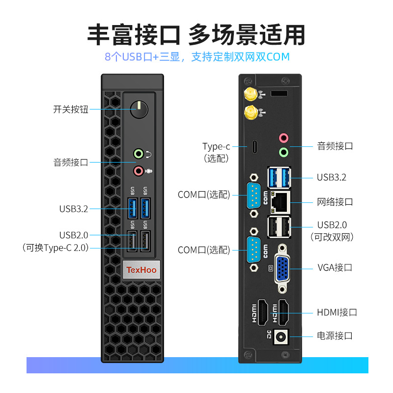 Rainbow Core 12Th Generation I5-12450H Mini Host Small Office Desktop N5095 Computer Minipc