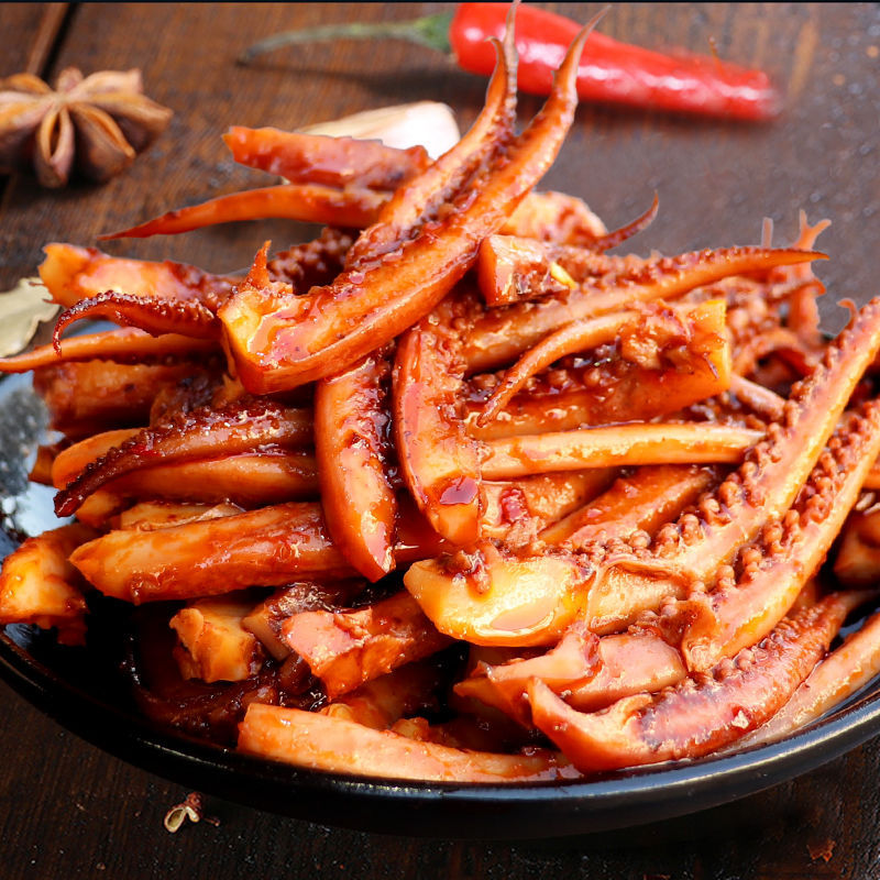 Spicy Squid Snacks Snacks Snacks Snacks Wholesale Instant Seafood Cooked Food Delicious Spicy Iron Squid Whiskers