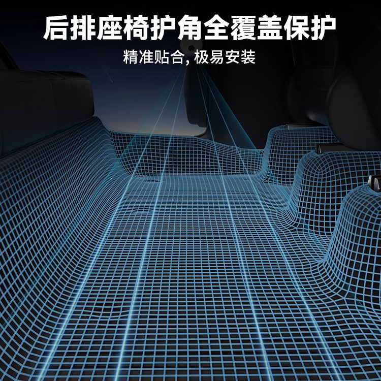 Suitable for the New Version of Tesla Model Yl/Y/3, Special Tpe Floor Mats for the Front and Rear Trunk of the Car