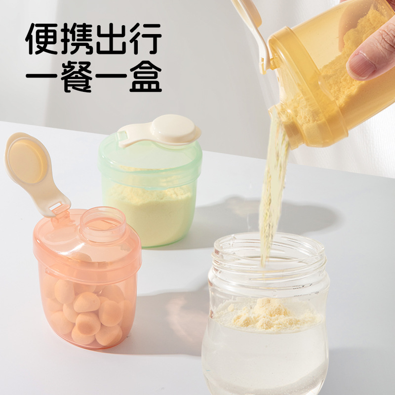 Portable Out-And-Out Milk Powder Packaging Box for Infants and Young Children, Newborn Baby Food Supplement Box, Storage and Sealing, One Meal and One Compartment Milk Powder Box