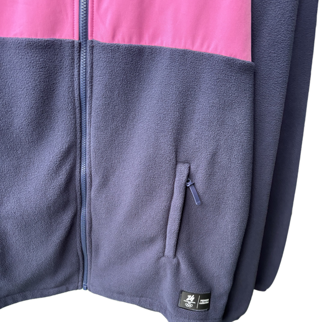 Contrast Color Stitching Pink Jacket 2026 Joint Series Sports Jacket Factory Customization