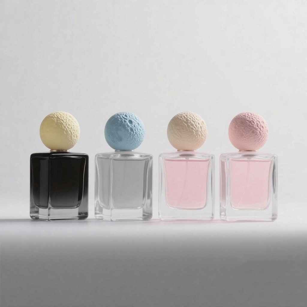 Omk Environmentally Friendly Stone Material Accessible Luxury Perfume Bottle Cap Ornaments Moon Texture Customization