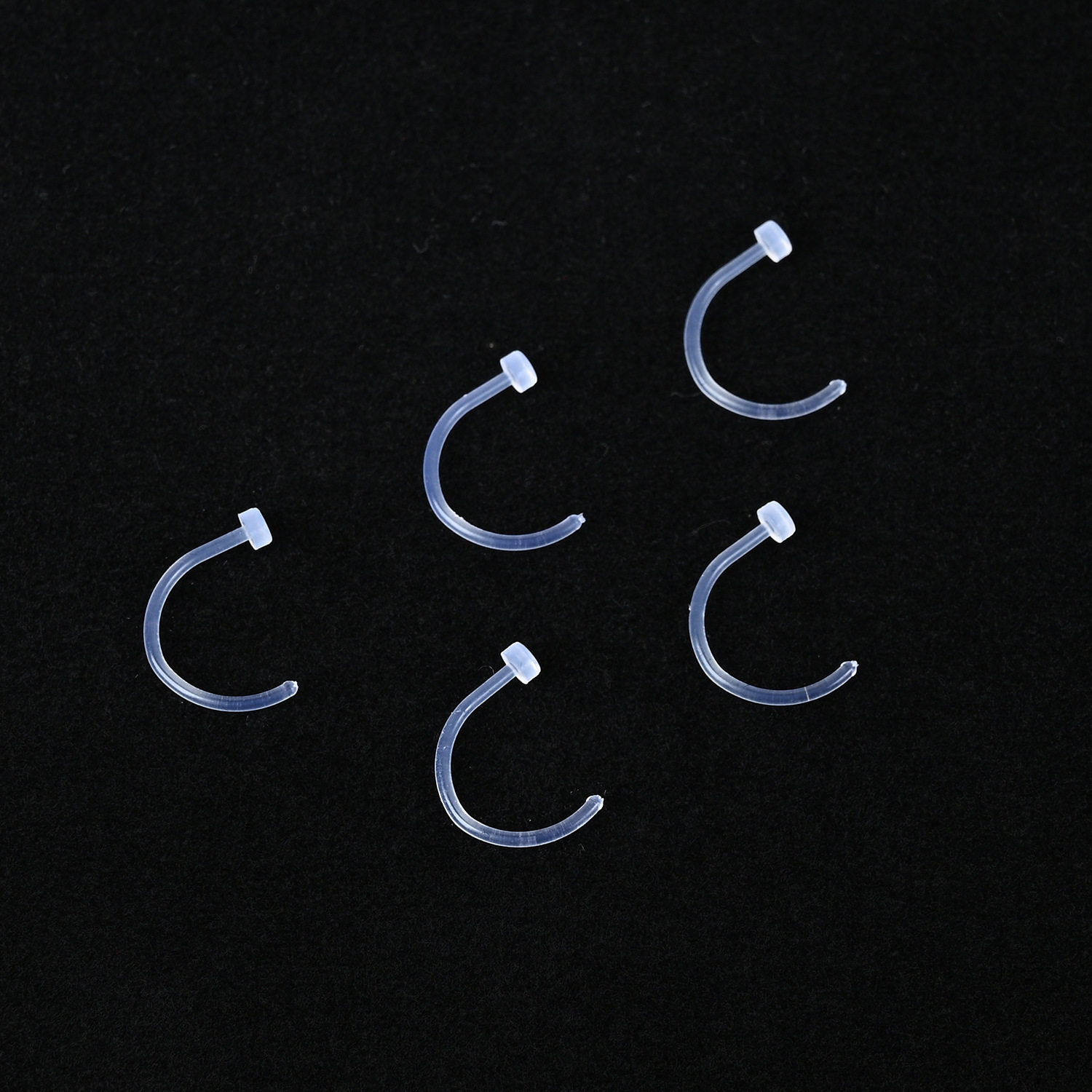 Simple Transparent Piercing Jewelry Various Specifications Shape Fashion Commuter Exaggerated Pure Spice Girl Tongue Nail Ear Bone Nail