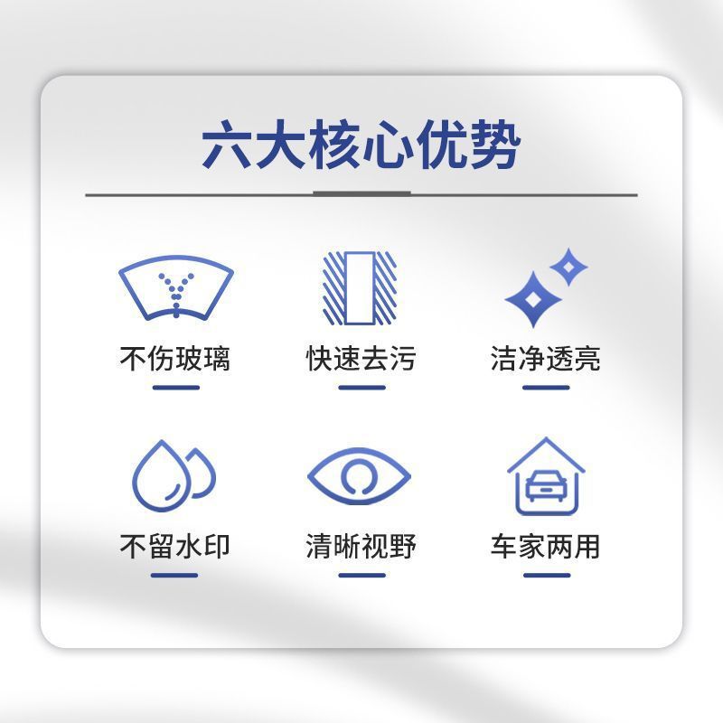 Multifunctional Foam Cleaner Car Glass Oil Film Net Descaling Cleaning Oil Film Remover Decontamination Glass Cleaner