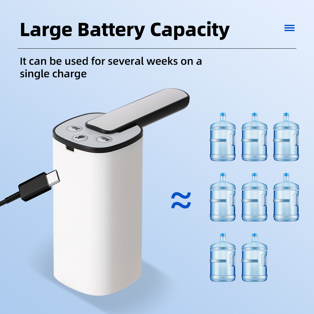 Насос для бутилированной воды в наличии, электрический полностью автоматический насос для бутилированной воды, насос для ведра с водой, перезаряжаемый