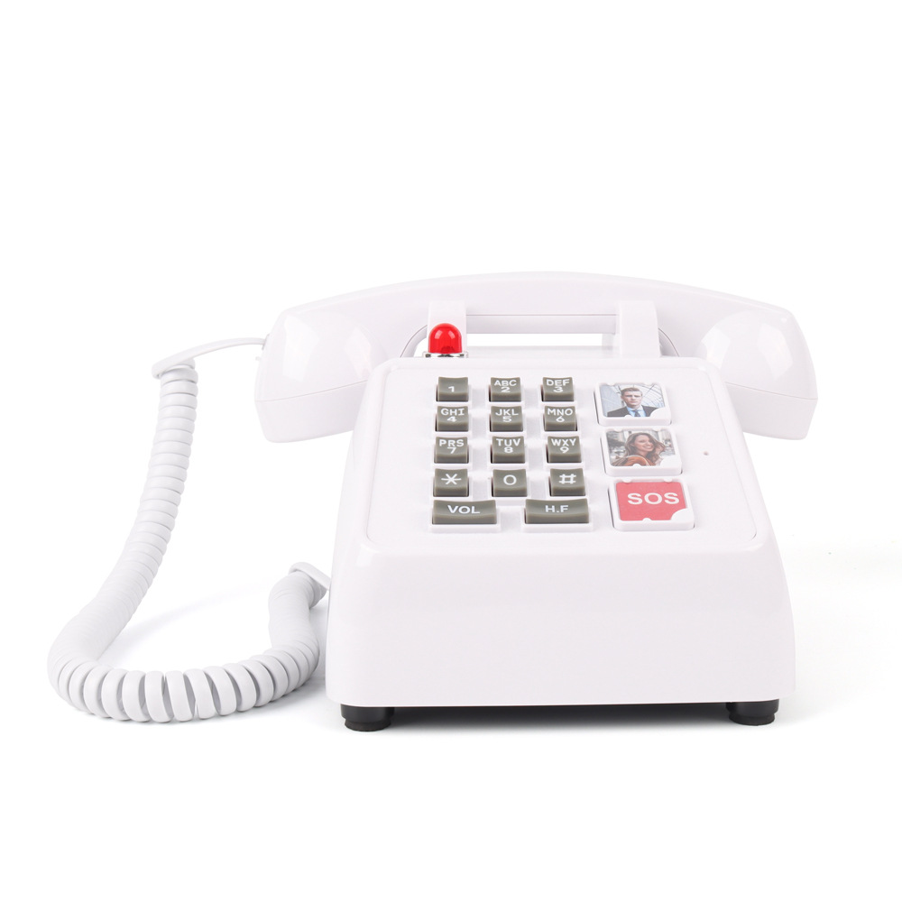 New Telephone Big Ringtone Retro Telephone Home Hotel Office Fixed Landline Old-Fashioned Classical Telephone Wholesale