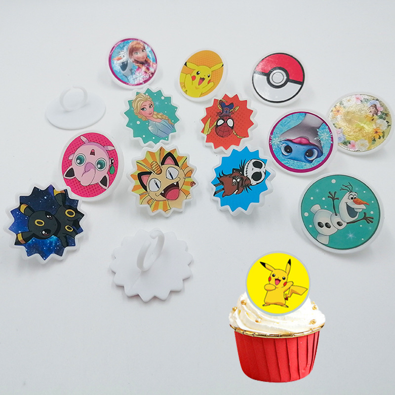Кольцо для украшения капкейков, детские тематические мультяшные принадлежности для праздника, украшение для торта
