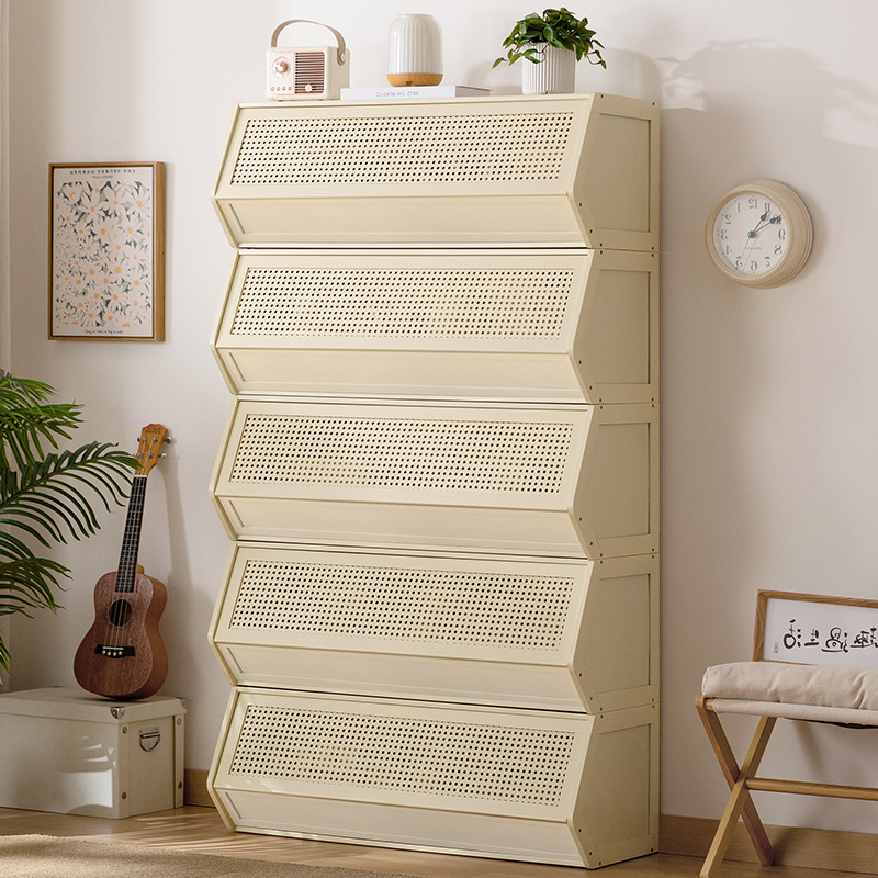 Multi-Layer Combination Storage Cabinet, Household Multi-Functional Storage Cabinet, Simple Cabinet, Bedroom Floor-Standing Living Room Storage Cabinet