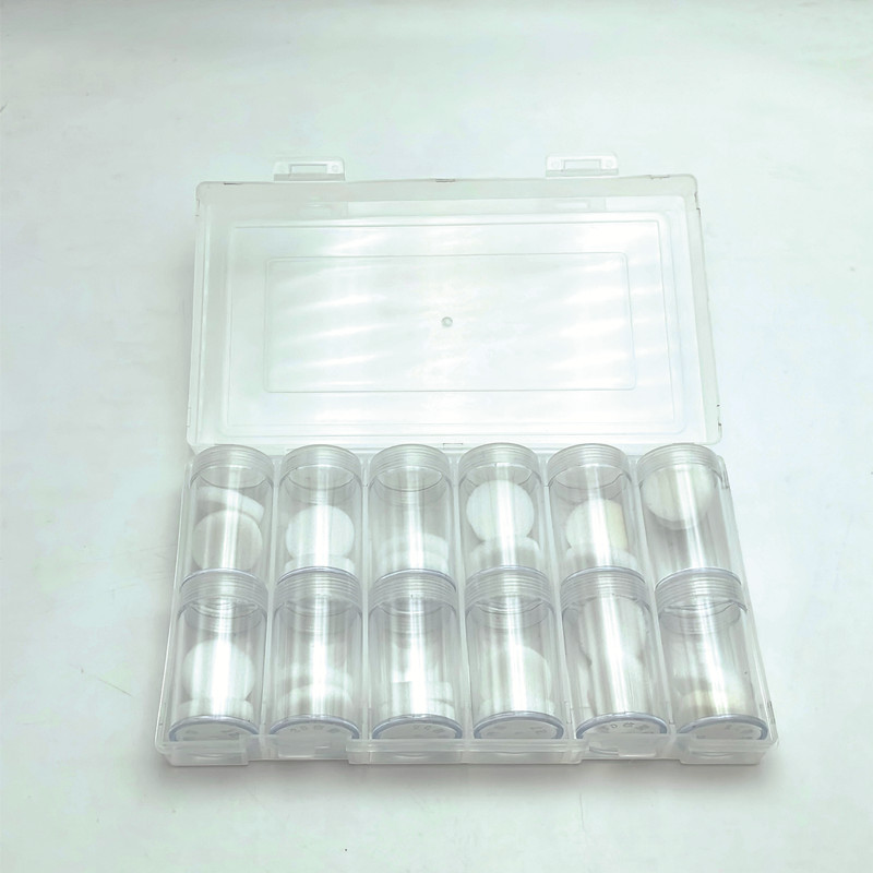 12 Coin Coin Cartridge Coin Commemorative Coin Collection Box 10 Yuan Zodiac Protection Coin Box Cylinder Barrel Dragon Year Storage Box