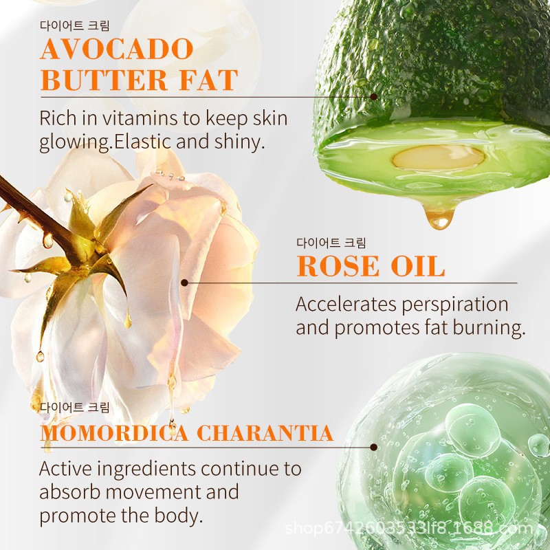 Gongpei Specializes in Burning Calories Slimming Cream for Foreign Trade, Reducing Belly Fat, Waist and Leg Slimming Cream