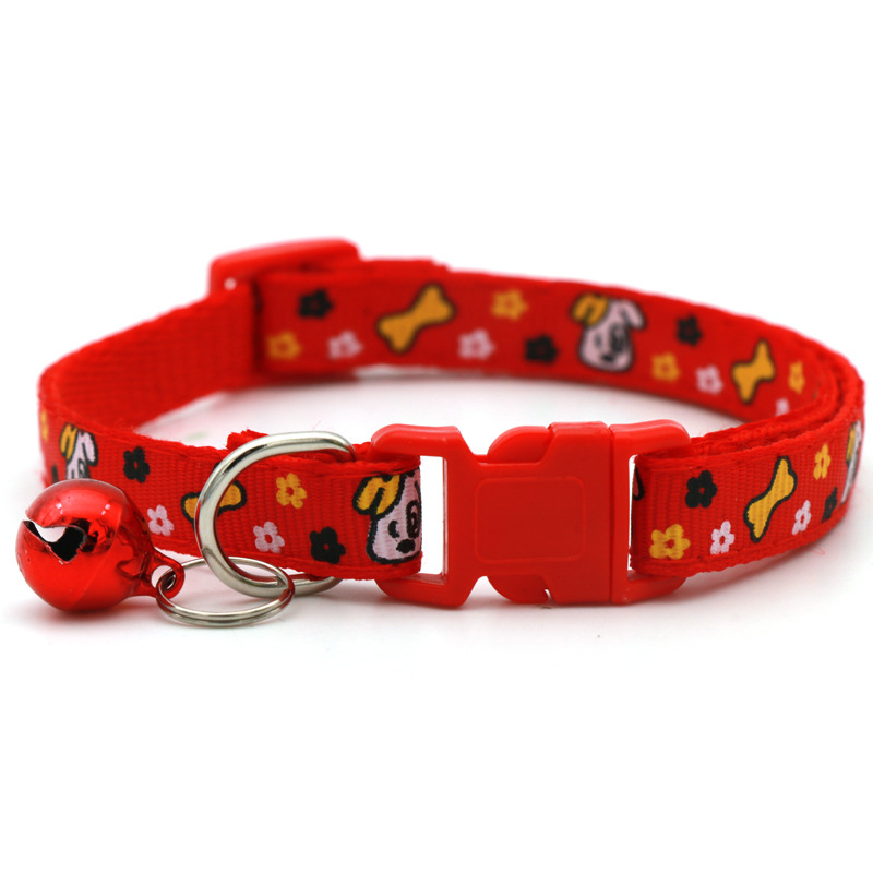 1.0 bone dog flower pet cat dog collar cat bell collar pet supplies wholesale