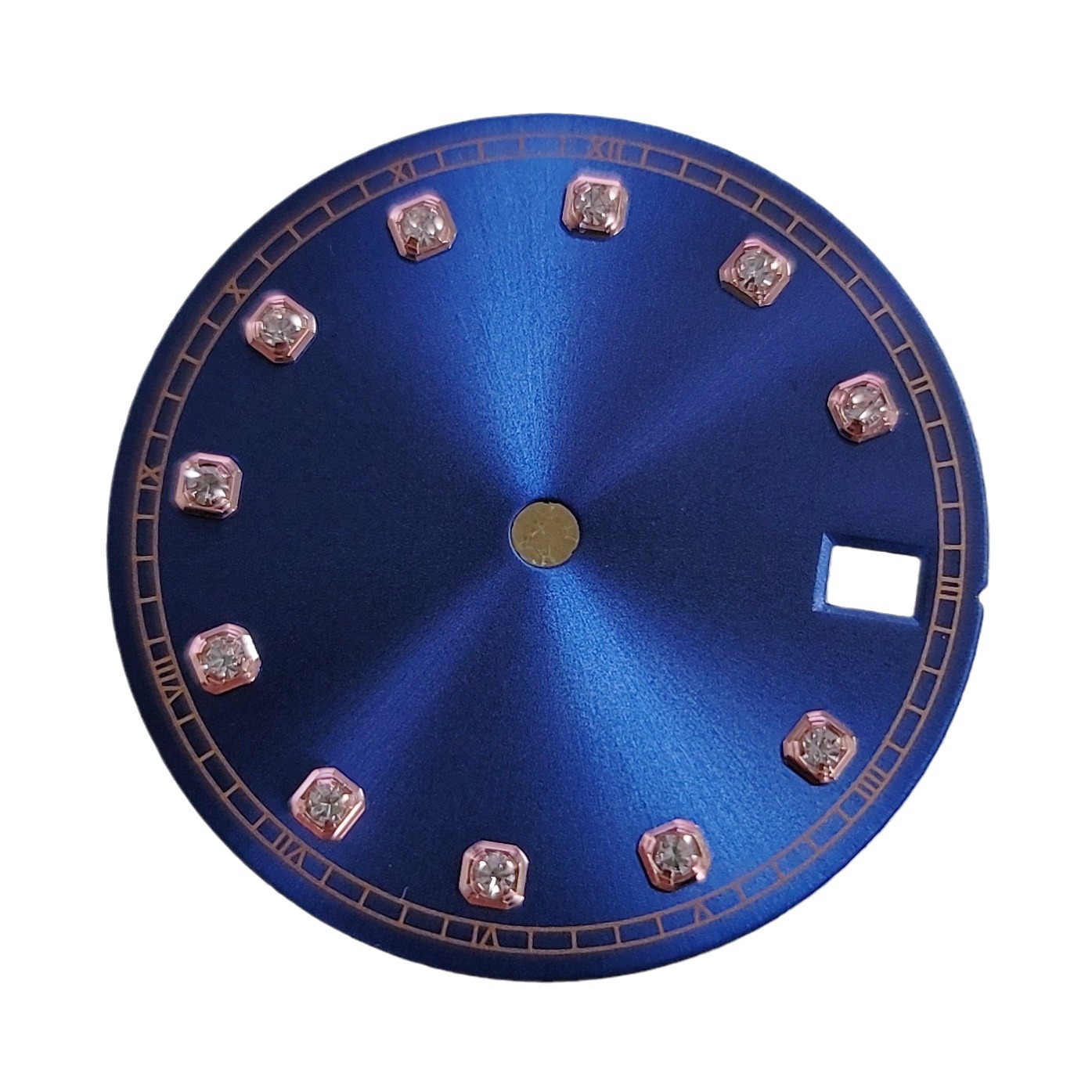 New watch accessories modified Japanese NH35NH36 automatic movement diameter 28.5MM rose Phnom Penh stone dial