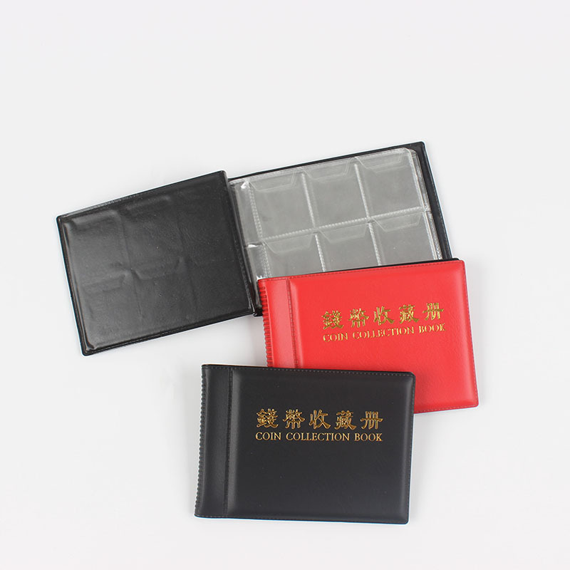 Mini 60-Grids Coin Collection Book Commemorative Coin Bronze Coin Positioning Book Storage Manufacturer Direct Supply