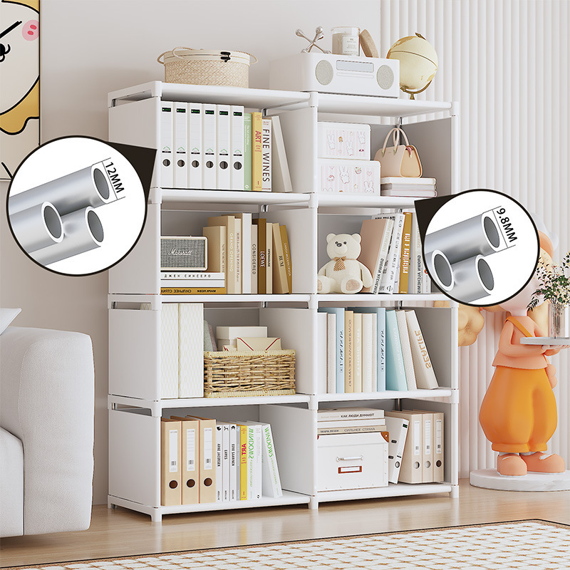 Simple Bookshelf Floor-Standing Storage Rack Student Bookshelf Children's Storage Rack Wall Shelf Cabinet Assembly Storage Storage Cabinet
