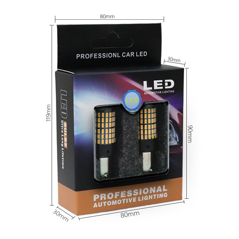 Car LED turn signal decoding anti-strobe 1156 3014 144SMD 1157 brake light T20