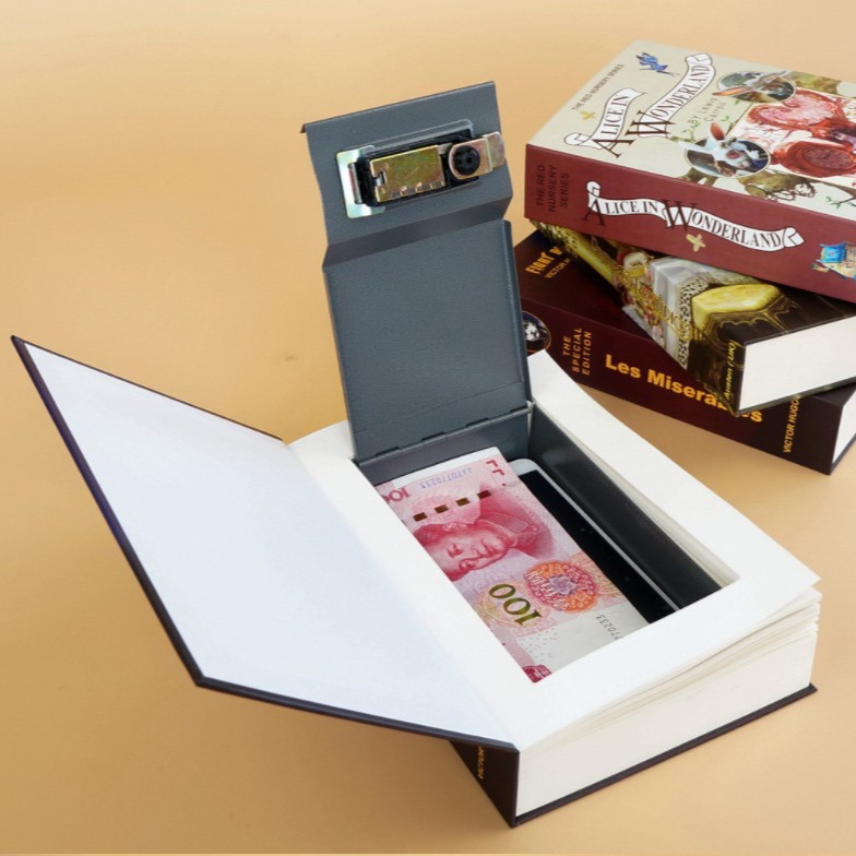 Ningbo Manufacturer Wholesale Creative Home-Use Safe Book-Shaped Safe Deposit Box Hotel Simulation Book Dictionary Password Safe
