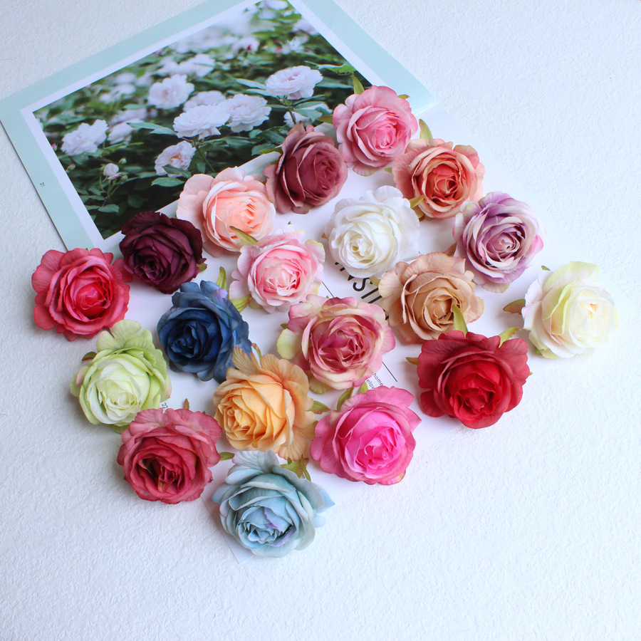 искусственная высококачественная голова розы бутоньерка свадебное украшение цветок DIY материалы для рукоделия сопоставление цветка