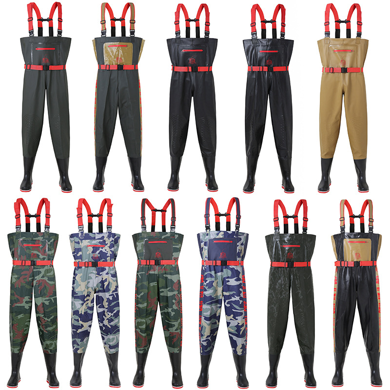 Wading pants water pants conjoined fishing pants fishing pants fishing Changzhou shuizhongxian waterproof clothing Technology Co., Ltd.