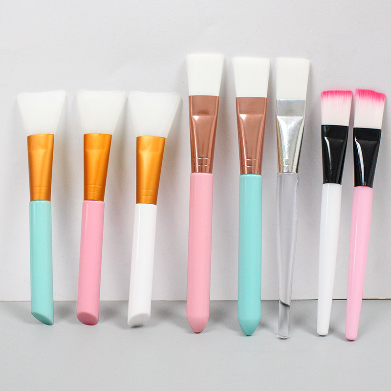 Beauty Silicone Brush Mask Brush Makeup Brush Soft Hair Brush Mud Mask Beauty Makeup Tools Fan-shaped Fruit Acid Brush