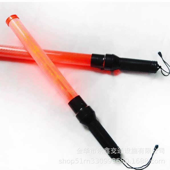 54cm Battery Style Traffic Flashing Stick Warning Baton Construction Signal Light Glow Stick LED Light Stick