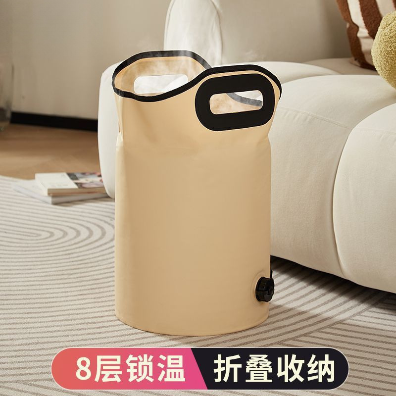 Оригинальный складной ведерко для ванны для ног для домашнего использования, подходит для замачивания ног и икр, портативный и сохраняющий здоровье