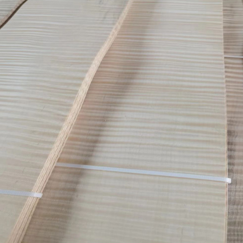 Natural dyeing maple shadow wood veneer veneer veneer villa hotel high-end club decoration plate