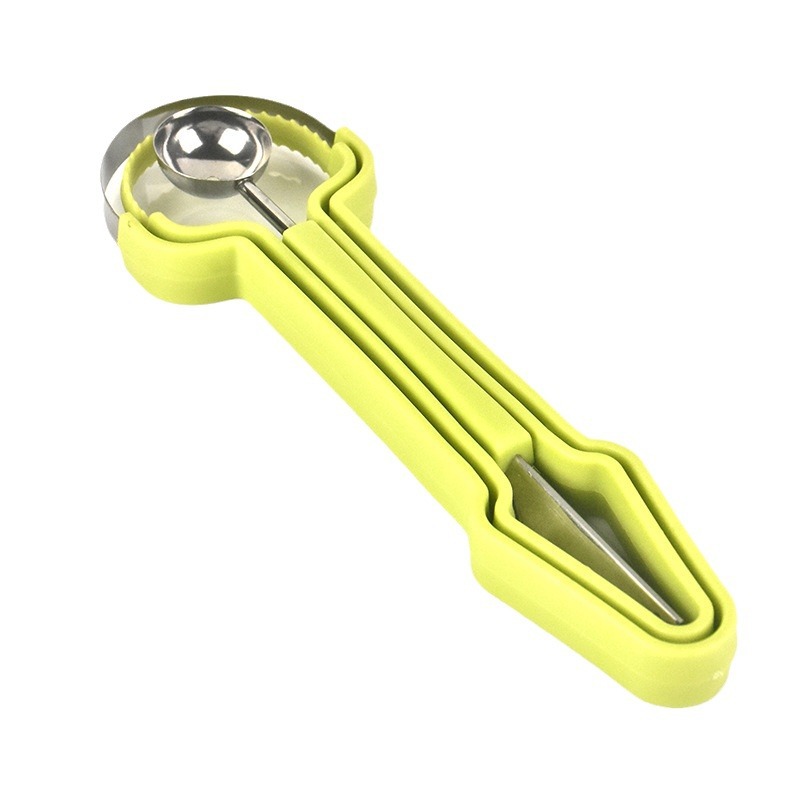 Three-In-One Fruit Carving Knife, Fruit Ball Digger, Stainless Steel Fruit Carving Knife, Watermelon Digging Three-Piece Set