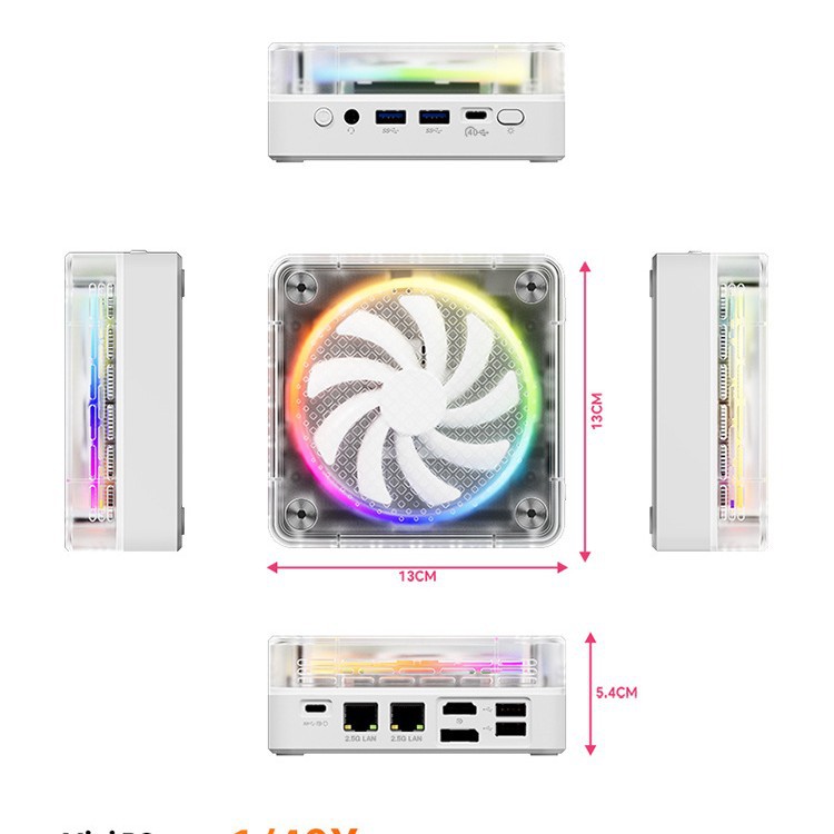 Genmachine Amdr9-7940H Dual Network Port Game/Usb4.0 Interface Business Cross-Border Mini Computer