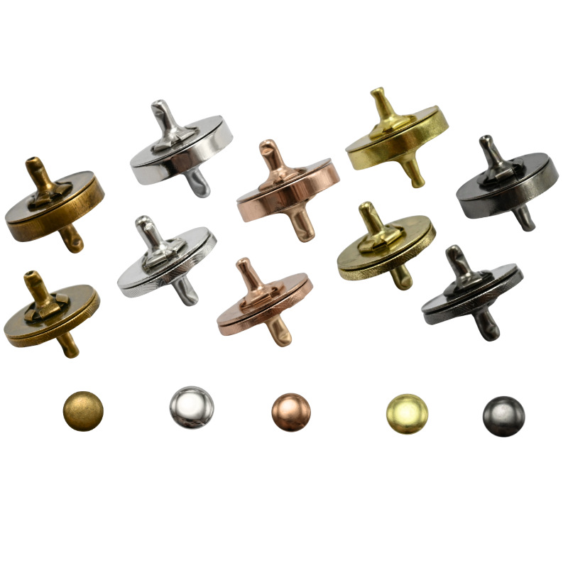 Double Rivet Magnetic Buckle Canvas Bag Box Hat Clothing Pet Apparel Buttons Bag Accessories Factory Direct Sale