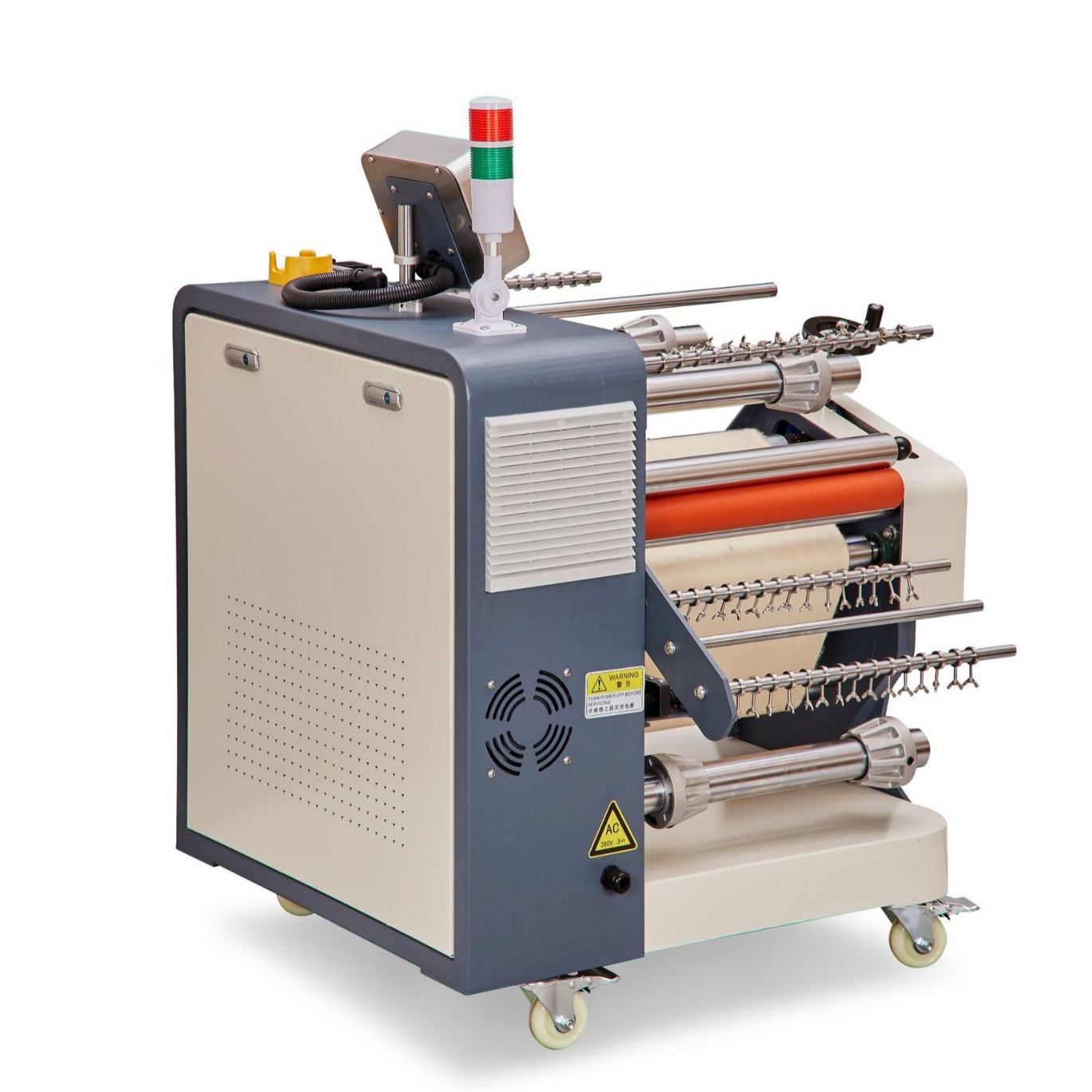 Lower Feed Webbing Roller Heat Transfer Machine Φ210 Printing Machine Digital Constant Temperature Control Factory Direct Sale