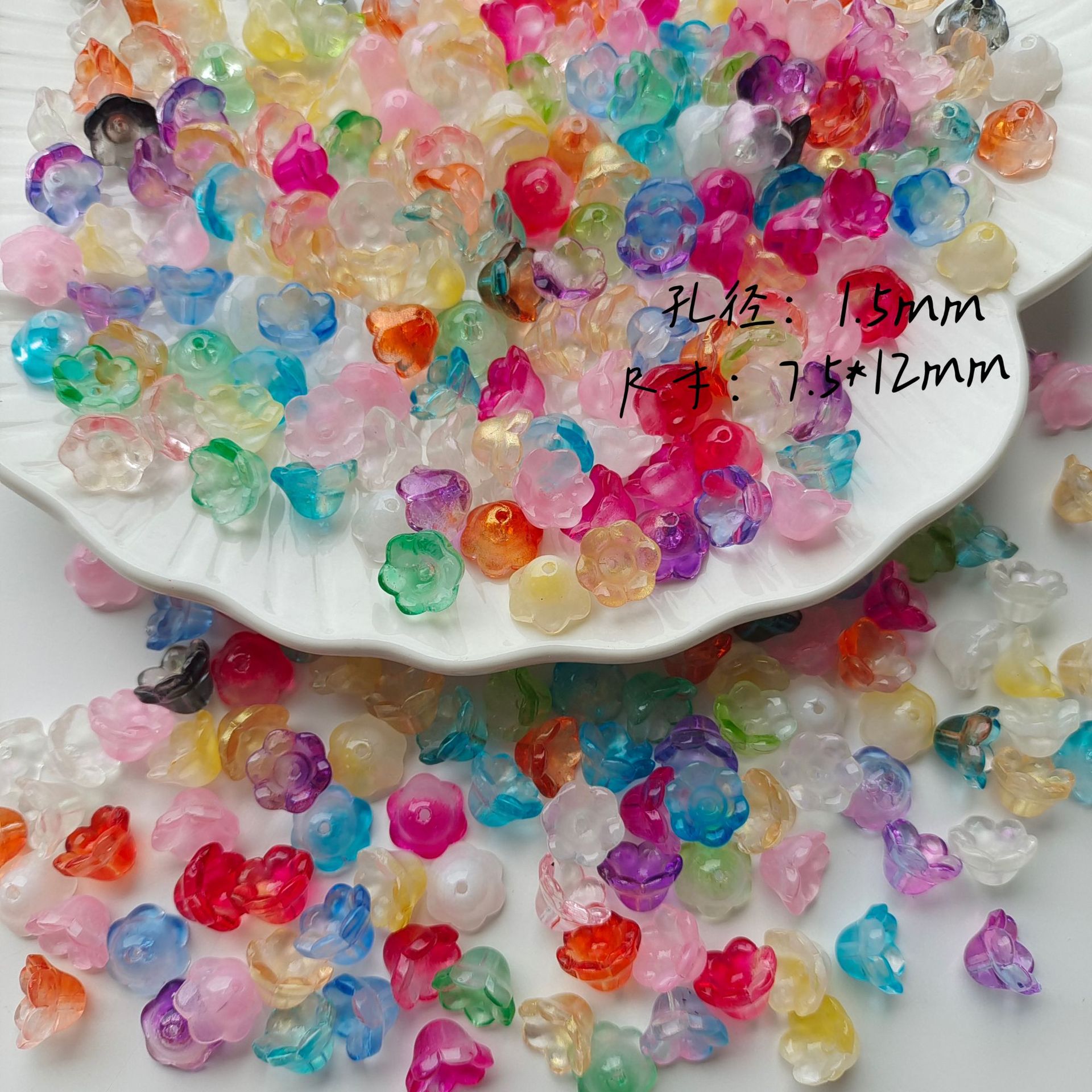 Кулон в виде цветка колокольчика, ручная работа, материалы для кисточек, антикварные аксессуары для ханфу