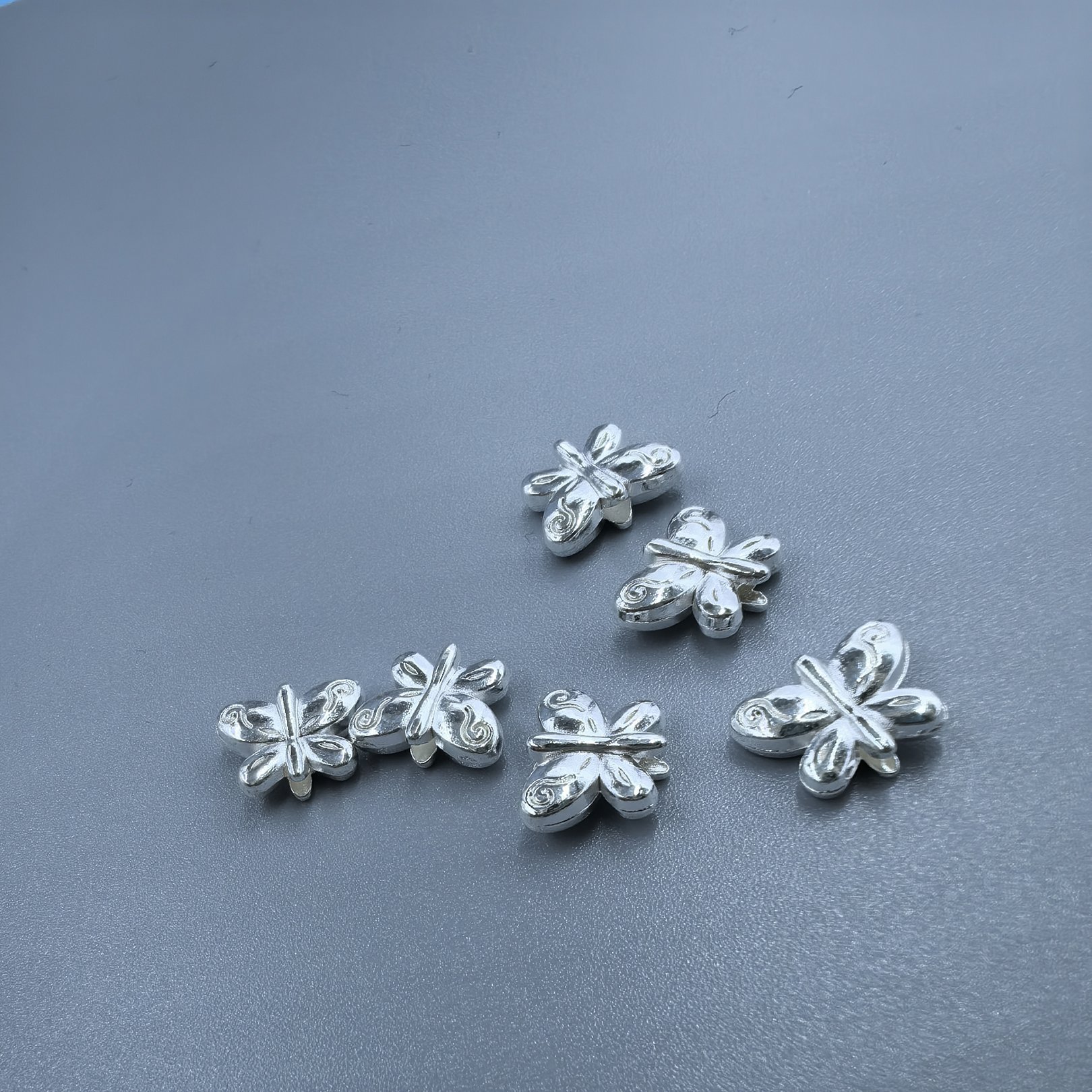 Vintage alloy mini butterfly loose beads DIY national beaded handmade jewelry making materials