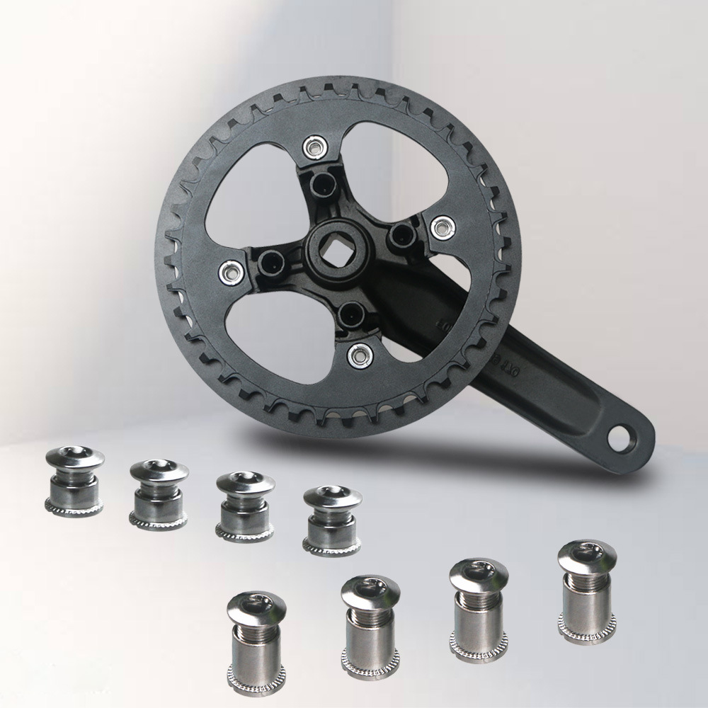 Mountain bike bicycle tooth plate fixing screw road bike tooth plate single Plate double plate three plate aluminum alloy screw