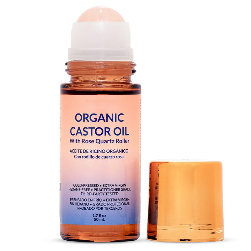New Product Tk Amazon Cross-Border Hot Product 50ml Castor Oil Roller Oil Organic Castor Oil Source Factory